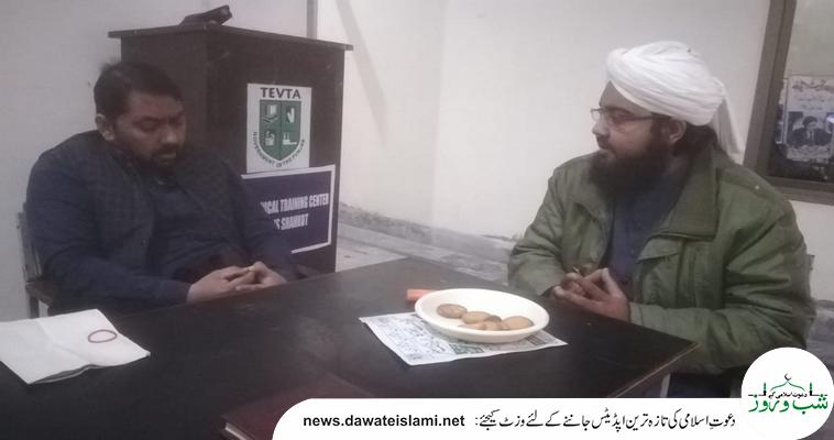 گورنمنٹ ٹیکنیکل ٹریننگ سینٹر میل شاہکوٹ کے ٹریڈ انسٹرکٹر ساجد علی نوناری سے ملاقات
